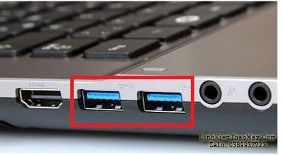 Cổng USB trên Laptop