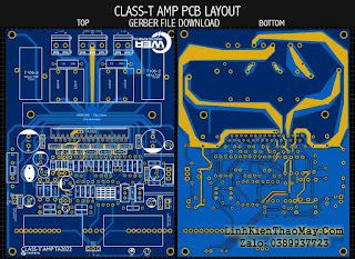 PCB Layout TA2022 Tripath class-t amplfier