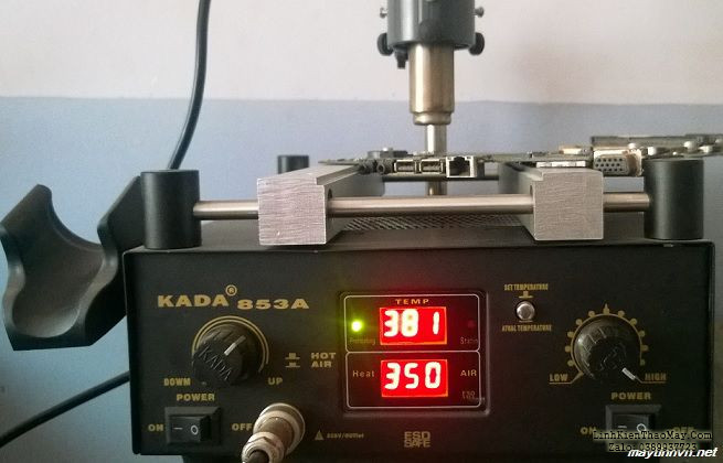 Cách thay chipset bằng máy hàn KADA 853A