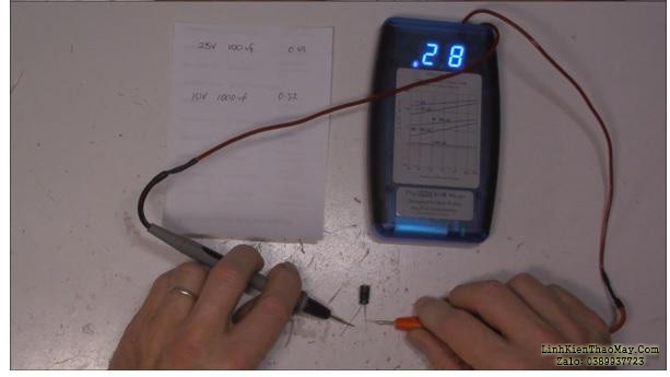 cách sử dụng đồng hồ esr màu xanh để kiểm tra tụ điện