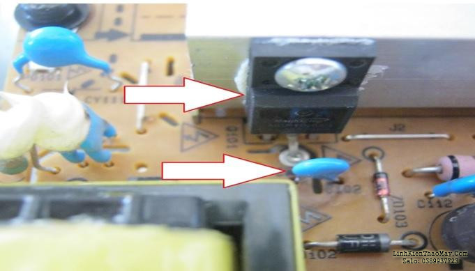 Fet và tụ điện bị chập trong nguồn cấp điện LCD LCD TV