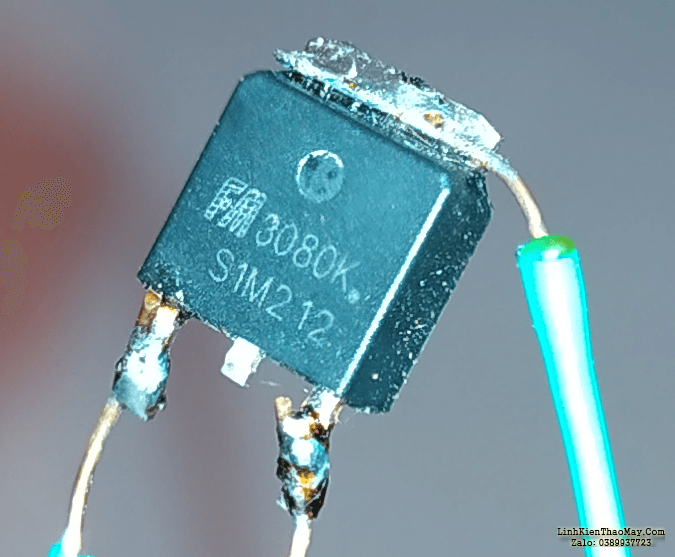 Transistor FM3080K.  Vẻ bề ngoài.